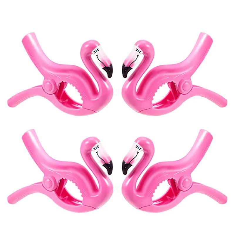 4pcs/2/1pc Flamingo Shapes Clips Beach Towel Quilt Clip Clothes Shoes Hanging Pegs прищепки декоративные Clothesline Accessories