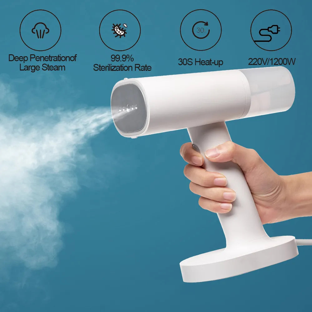 XIAOMI MIJIA Garment Steamer Iron Portable Steam Cleaner Home Electric Hanging Mite Removal handheld Steamer Garment for clothes